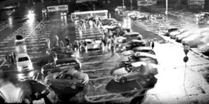 KSP kontra nielegalne wyścigi - zbiórka ścigantów na marketowym parkingu. Fot. KSP