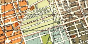 Ulica Chmielna - z planu Warszawy po 1918 z numerami domów. Nakładem Typo-Litografia F. Kasprzykiewicza w Warszawie. Źr. Archiwum Map Wojskowego Instytutu Geograficznego 1919 - 1939