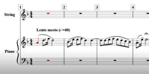 Partytura - Van Den Budenmayer, Concerto in E minor. Źr. YT