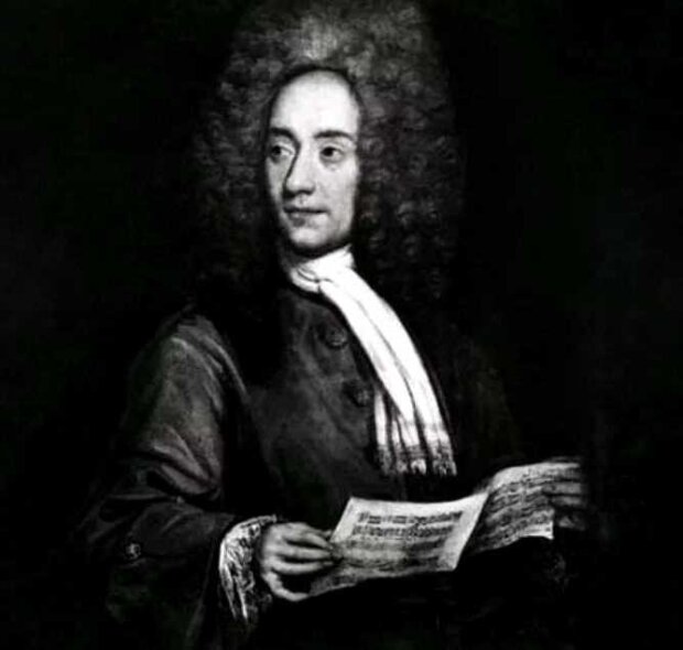 Tomaso Giovanni Albinoni portret (ur. 8 VI 1671 w Wenecji, zm. 17 I 1751 w Wenecji). źr. Wikimedia