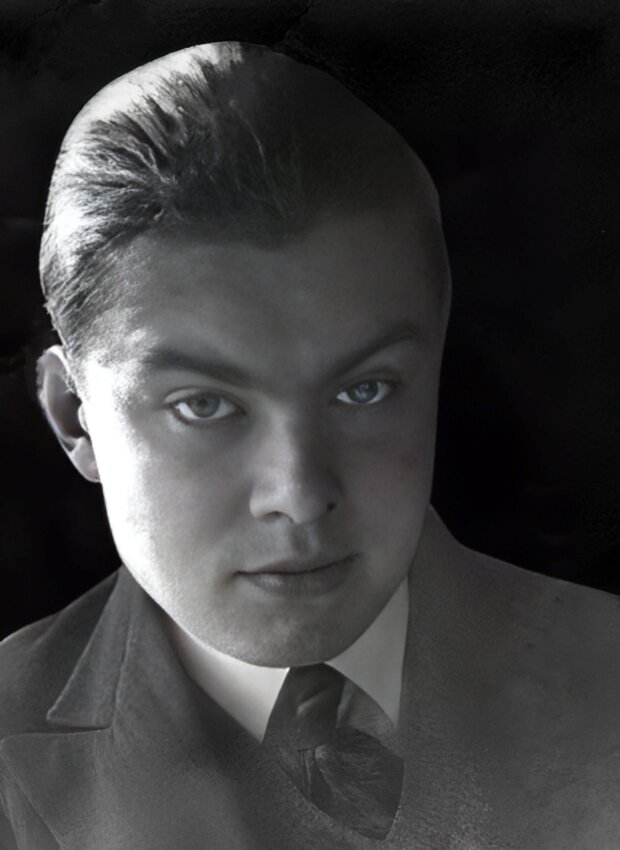 Czesław Miłosz - lata trzydzieste XX wieku Retusz AI. Fot. NN źr. NAC