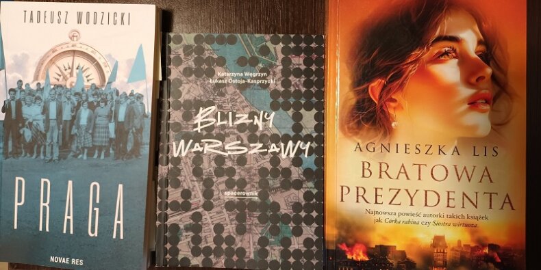 Książki o Warszawie okładki