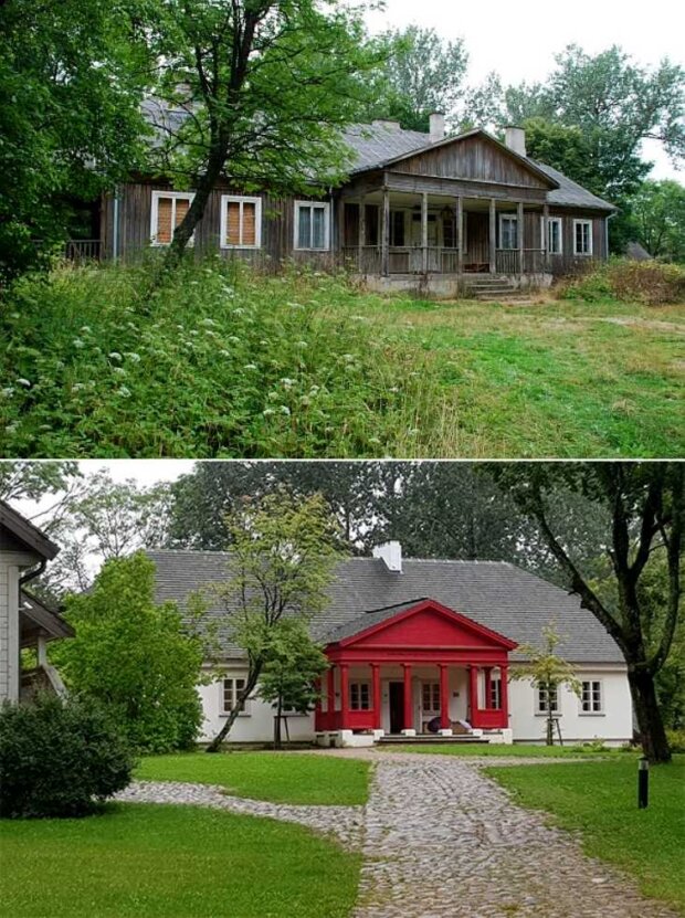 Modrzewiowy dwór w Krasnogrudzie (Dworek Miłosza)