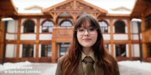 Helena - z Zespołu Szkół Drzewnych i Leśnych w Garbatce-Letnisku. Fot. Kadr z filmu UMWM