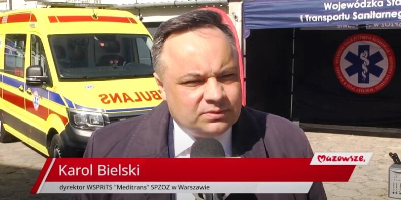 Karol Bielski dyrektor WSPRITS Meditrans w Warszawie. Fot. UMWM