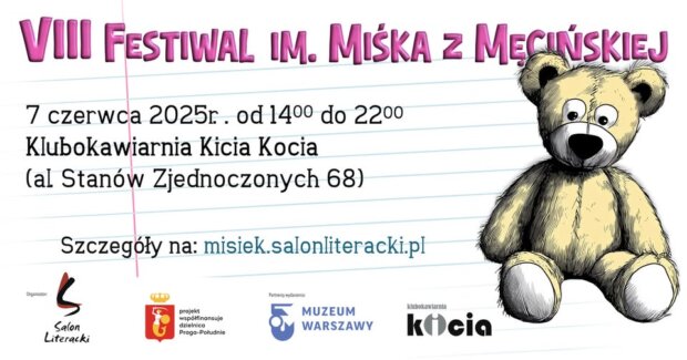 Festiwal Miśka z Męcińskiej - plakat. mat prasowy