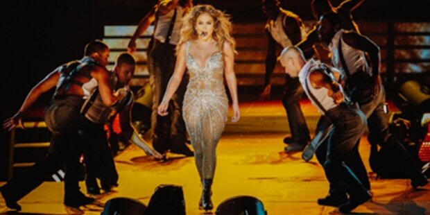 Jennifer Lopez podczas występu