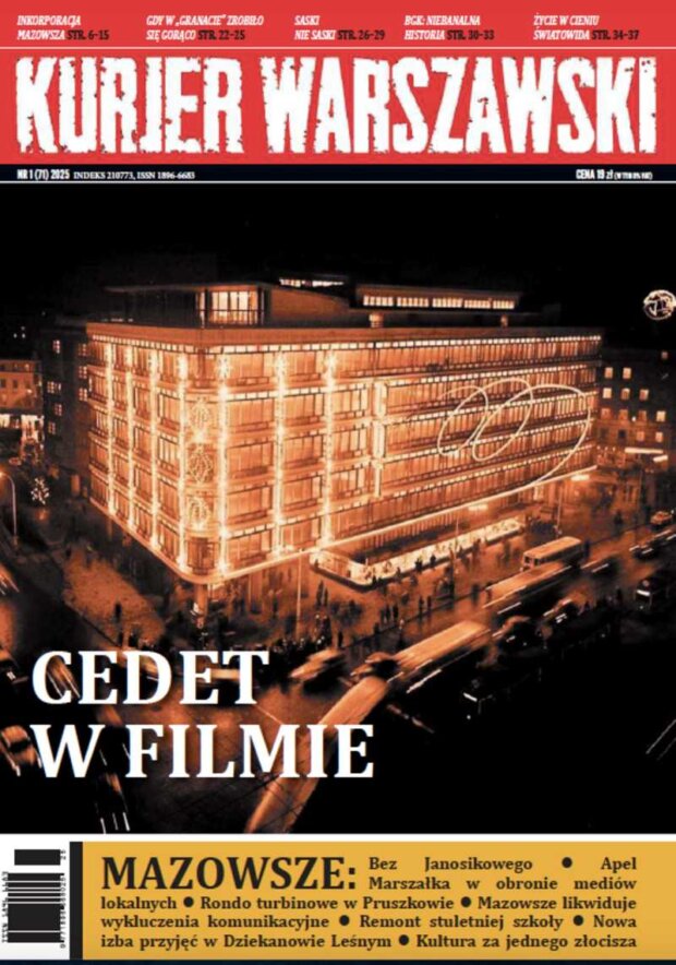 Kurier Warszawski - pierwsza strona.