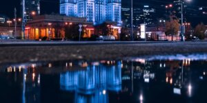 Deszczowa Warszawa