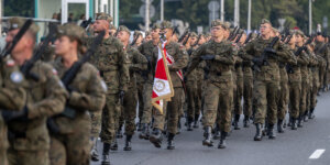 Wojsko Polskie - próba generalna defilady na Wisłostradzie w Warszawie. Fot. Marcin Banaszkiewicz