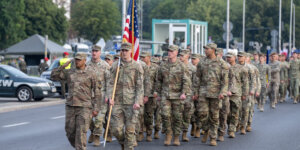 Wojsko USA - próba generalna defilady na Wisłostradzie w Warszawie. Fot. Marcin Banaszkiewicz