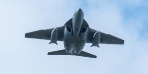 Alenia Aermacchi M-346- leci nad Wisłę. Fot. Marcin Banaszkiewicz