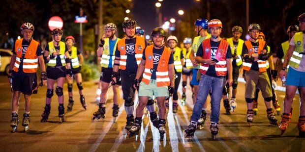 Nightskating Warszawa - zdjęcie poglądowe. Fot. mat. prasowy