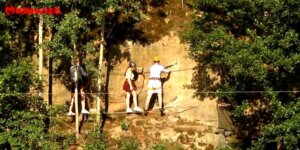 Ścianka wspinaczkowa typu via ferrata