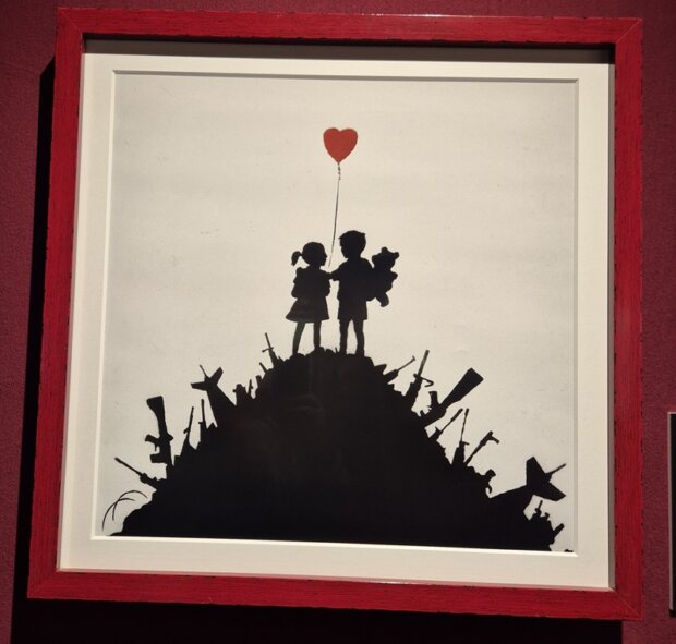 Banksy Kids on Guns