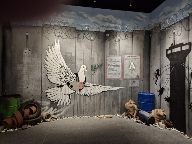 Banksy "powitanie" w Palestynie
