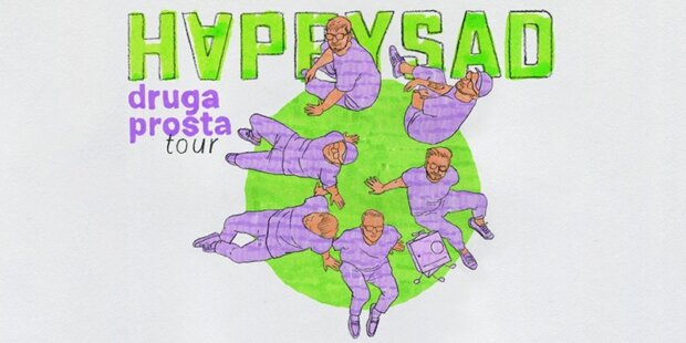 Happysad plakat trasy Druga Prosta Tour 2025