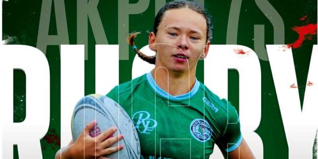 Mińsk 2025 - plakat IV Turnieju Mistrzostw Polski Kobiet w Rugby 7. Fot. Mat. prasowy