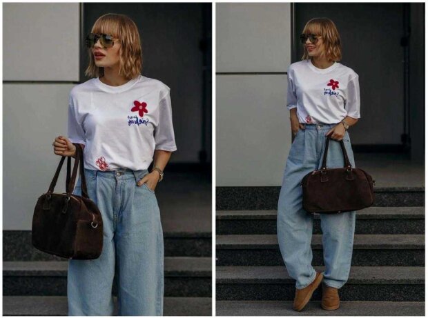 Modny t-shirt - który fason jest teraz na topie. Fot. mat. prasowy