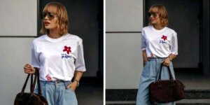 Modny t-shirt - który fason jest teraz na topie. Fot. mat. prasowy 800