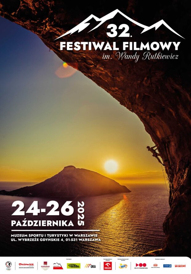 Plakat - 32. Festiwal Filmowy im. Wandy Rutkiewicz 2025. Fot. mat. prasowy