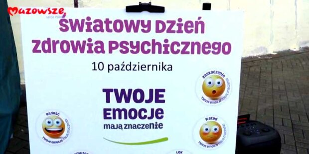 Plakat - Światowy Dzień Zdrowia Psychicznego. Fot. UMWM
