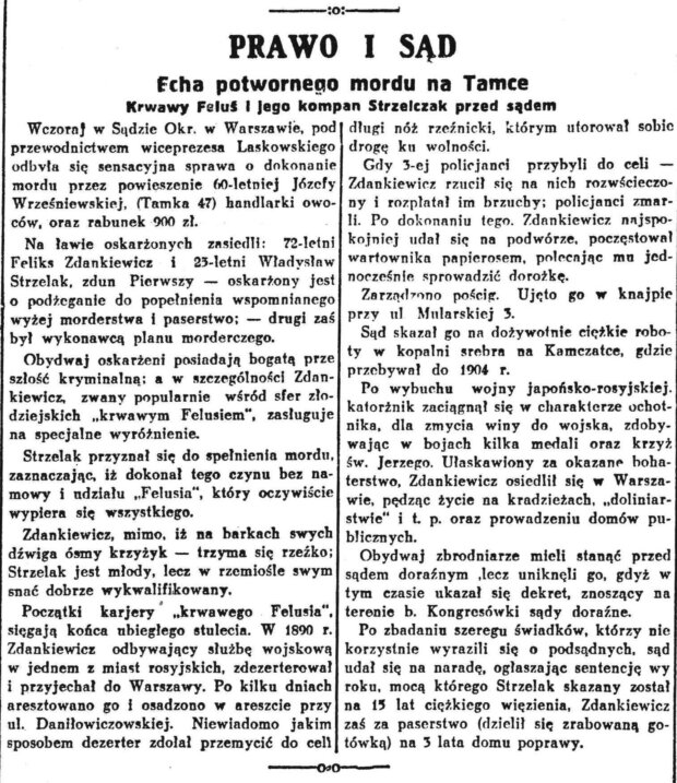 Prawo i sąd - Polska Zbrojna, pismo codzienne R.8, nr 130 (10 maja 1928). Fot. Polona