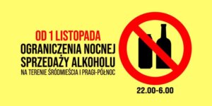 Zakaz sprzedaży alkoholu - w godzinach 22:00-6:00 w Warszawie fot. UM Warszawy