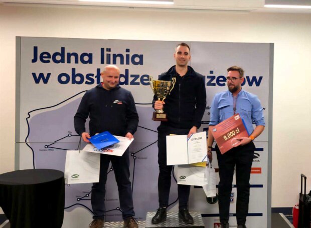 Zwycięska trójka - w X Ogólnopolskim Konkursie Kierowców Komunikacji Miejskiej. Fot. mat. prasowy UMŁ