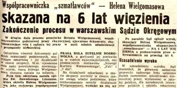 Proces Wielgomasowej - Życie Warszawy R.5, nr 248 (8 września 1948) nr 1391. Źr. BUW.