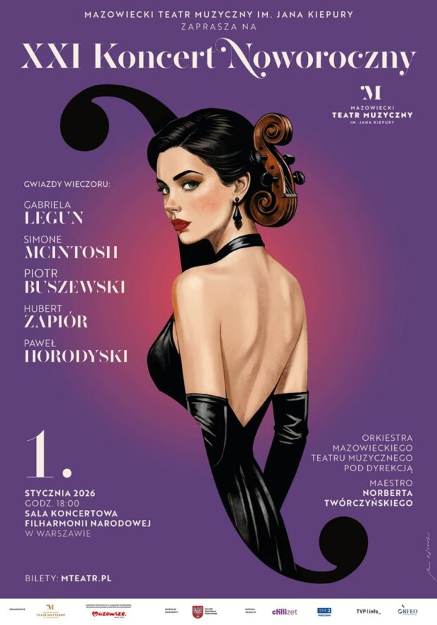 Koncert Noworoczny MTM 2026 plakat
