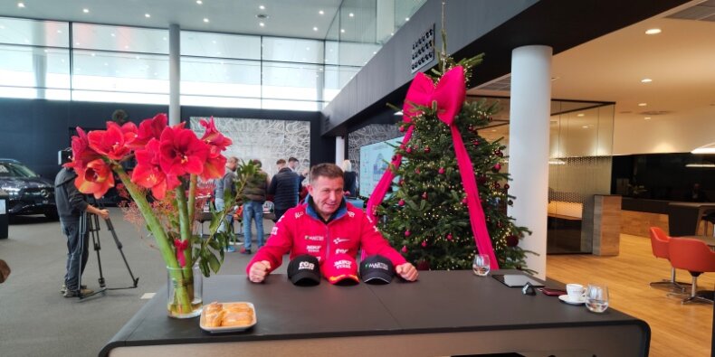 Leszek Kuzaj - na konferencji prasowej Rajdu Barbórka 2025. Fot. Warszawa.pl