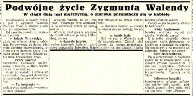 Wzmianka o Zygmuncie Walendzie - Express Poranny. R. 10, 29 stycznia 1931, nr 29. Fot. Polona