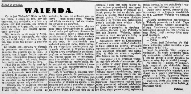 Wzmianka o Zygmuncie Walendzie - Polska Zbrojna 22-05-1932 nr 140. Fot. Polona