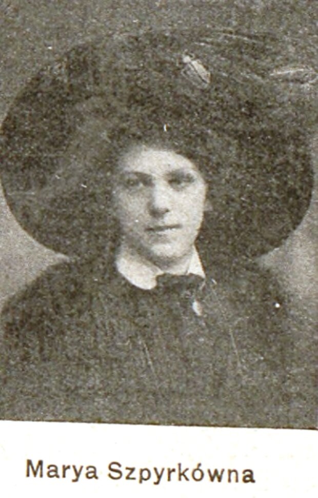 Marya Szpyrkówna - fotografia z gazety „Świat”, 1911, nr 15, s. 7. Fot. Archiwum autora