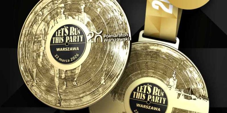 20. Półmaraton Warszawski - medal. Fot. mat. prasowy