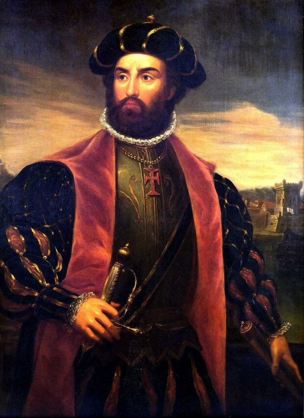 Vasco da Gama - portret, olej na płótnie, ok. 1838 r., autor António Manuel da Fonseca. Fot. Wikimedia