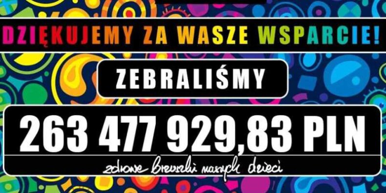 WOŚP - wynik zbiórki 24. Finału. Fot. WOŚP