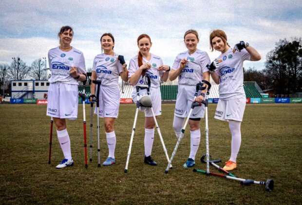 Zawodniczki sekcji żeńskiej Warta Poznań Amp Futbol.. Fot. Warta Poznań