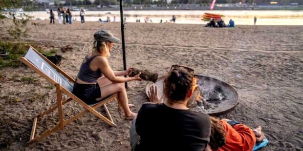 Grill plażowy - nad Wisłą. Fot. UM Warszawy
