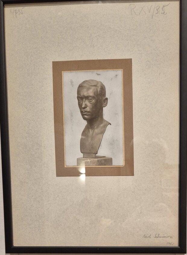 Popiersie Karla Schwarza fotografia nieznanego autora