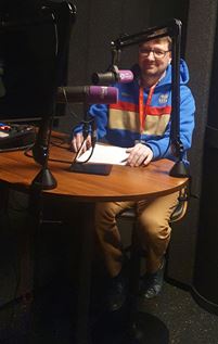 Jan Annusewicz w Radiu Kolor. Fot. Robert Gawkowski