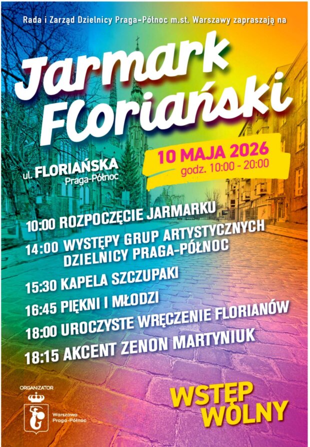 Jarmark Floriański - Dzielnicy Praga Północ - plan wydarzenia. Fot. UDPP