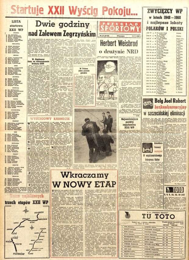 Przegląd Sportowy - nr 57 z 12 maja 1969 r. Fot. MBC