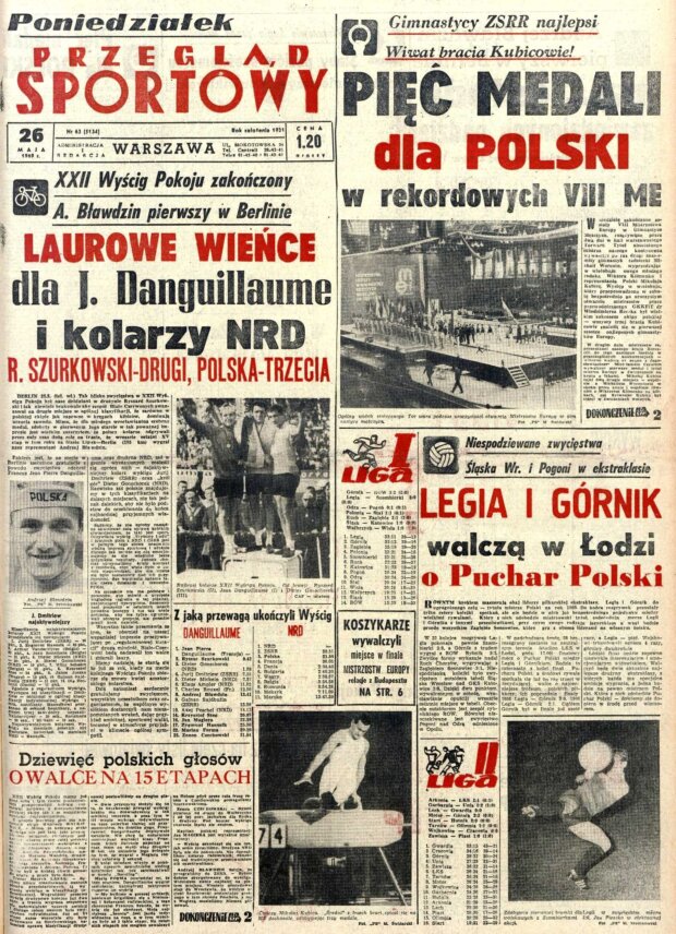 Przegląd Sportowy - nr 63 z 12 maja 1969 r. Fot. MBC