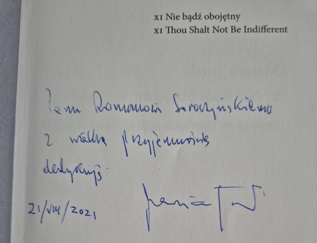Dedykacja Mariana Turskiego