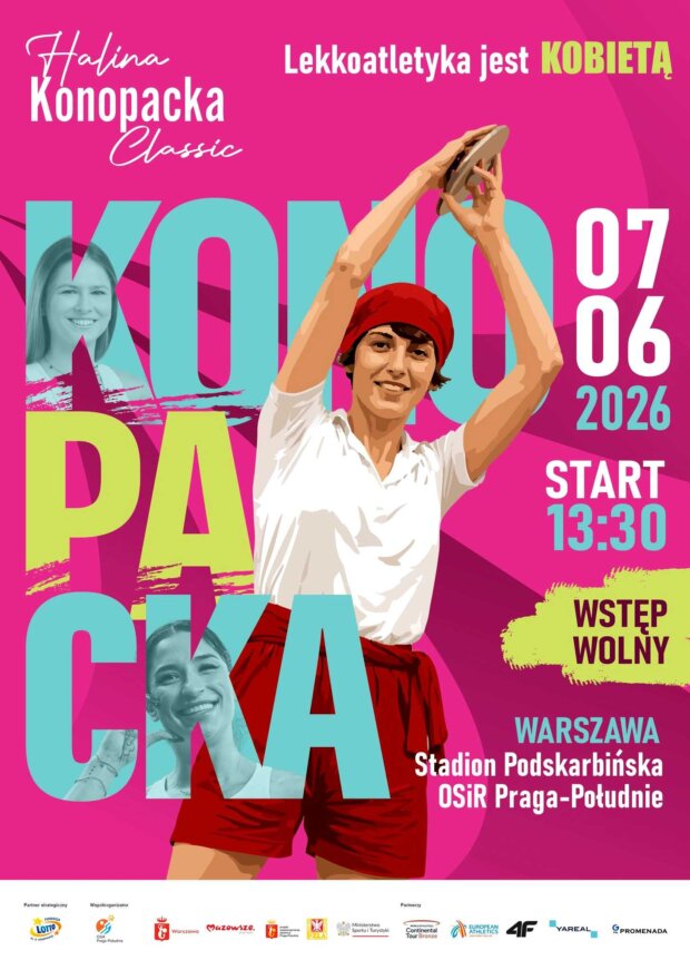 Halina Konopacka Classic - Plakat 2026 Fot. organizator.