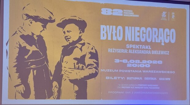 Było niegorąco plakat spektaklu