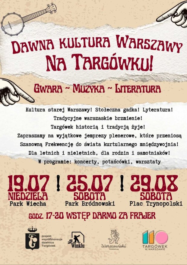 Dawna Kultura Warszawy na Targówku - plakat cyklu. Fot. mat. prasowy