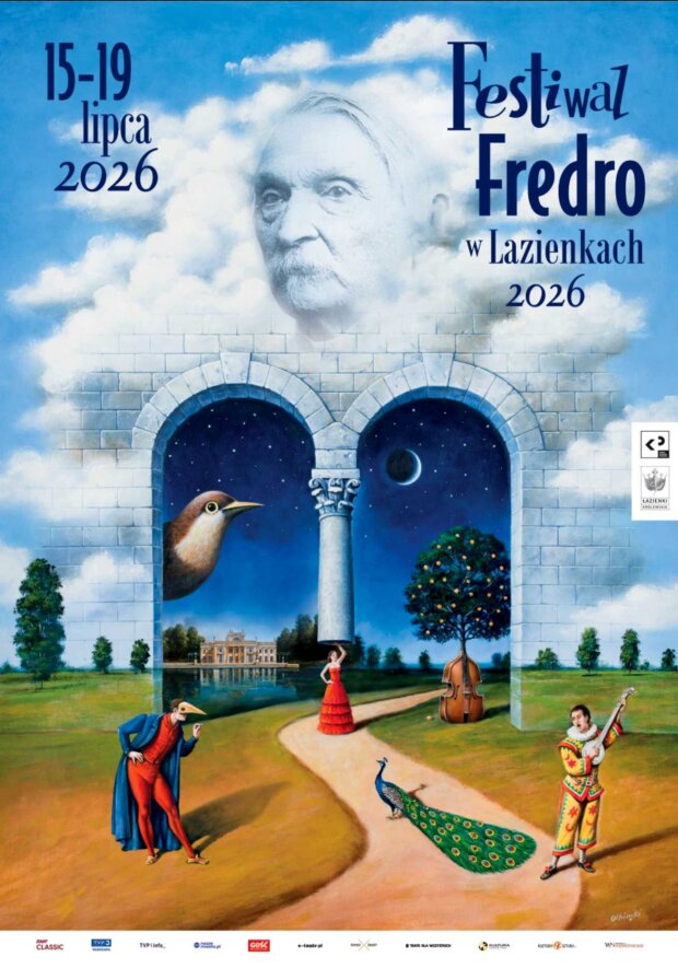 Festiwal Fredro - w Łazienkach Królewskich. Plakat. Fot. Mat. prasowy
